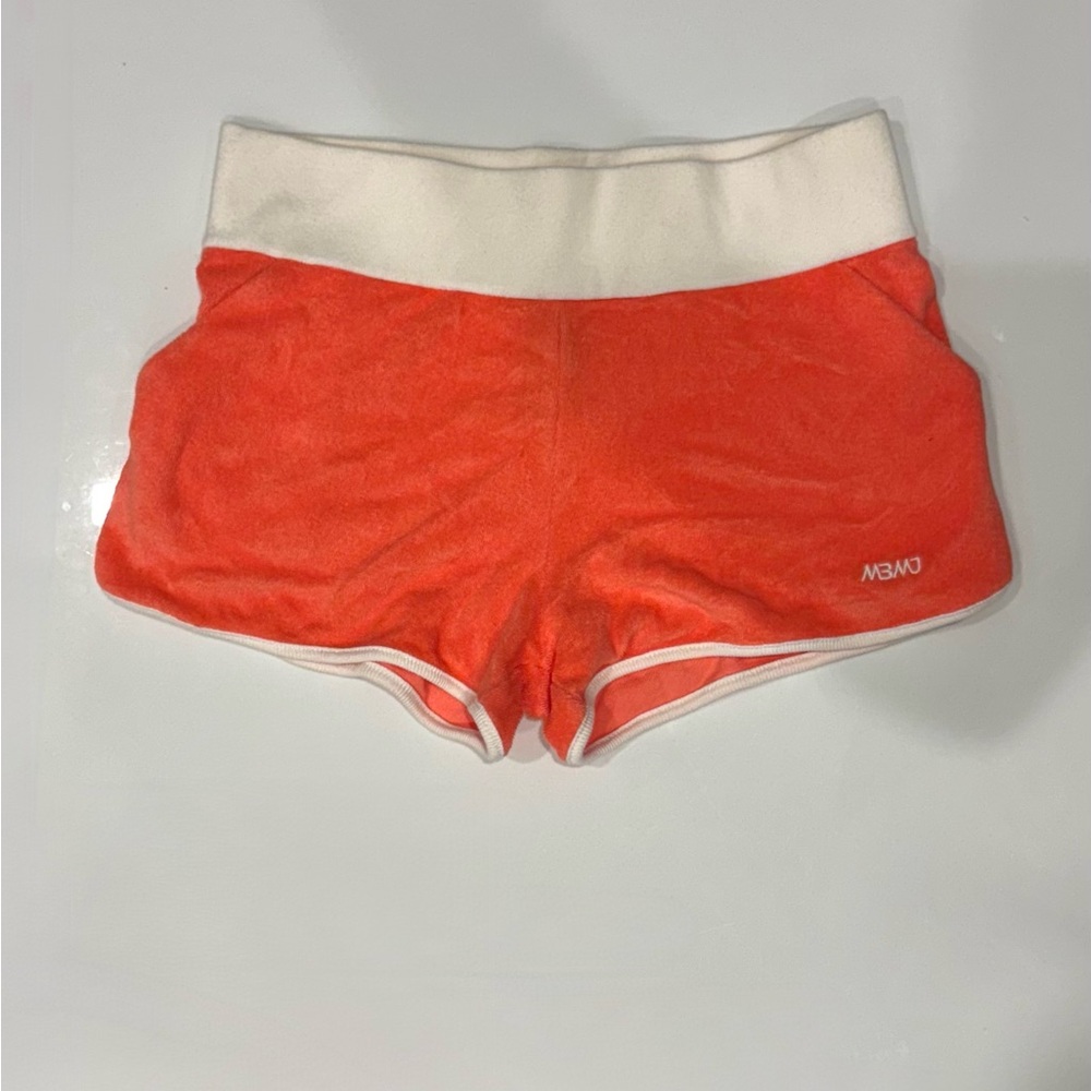 Marc Jacobs Women's Athletic Shorts in Orange and White